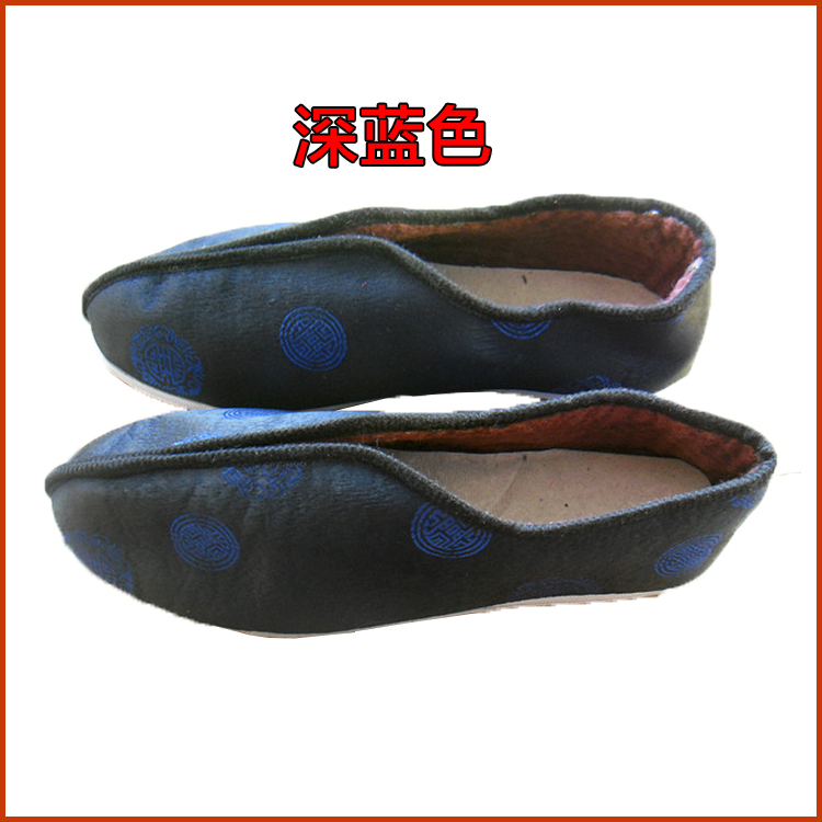 老人男式壽鞋 棉鞋子男士隨葬靈堂死人殯葬用品批發