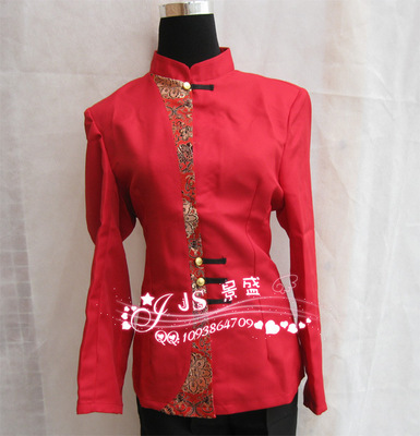 【新款中的靚款 酒店制服 酒店服裝 女服務員工作服熱銷長袖JS135】價格,廠家,圖片,制服、工作服,廣州市番禺區大石景盛酒店用品經營部-